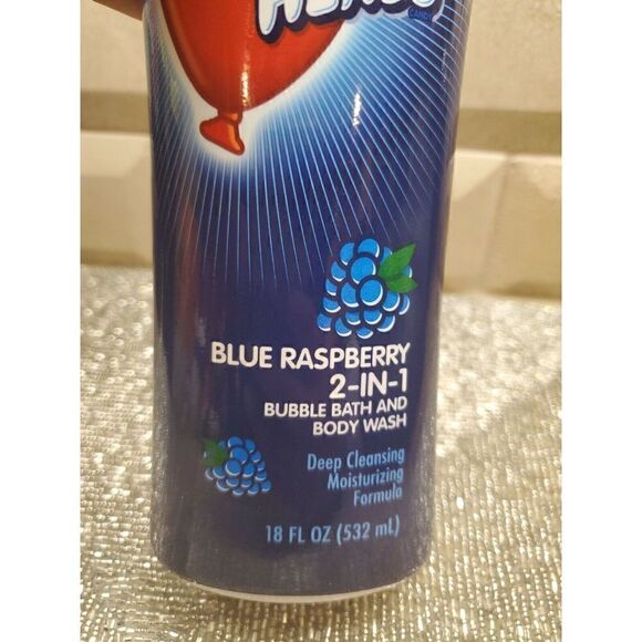 LOT OF 5-Airheads Raspberry 2-in-1 Bubble Bath & Moisturizing Body Wash 18 oz - Picture 3 of 4
